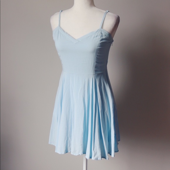 Aritzia Talula pale blue skater dress - Picture 2 of 8